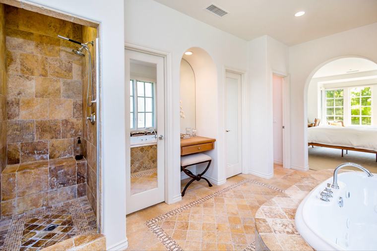 Master bath walk-in shower